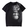 2026 Summer Fashionable 3D Lion Print Men's T-shirt Loose T-shirt