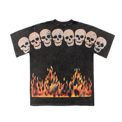 2026  American High Street Hip Hop Retro Washed T-shirt
