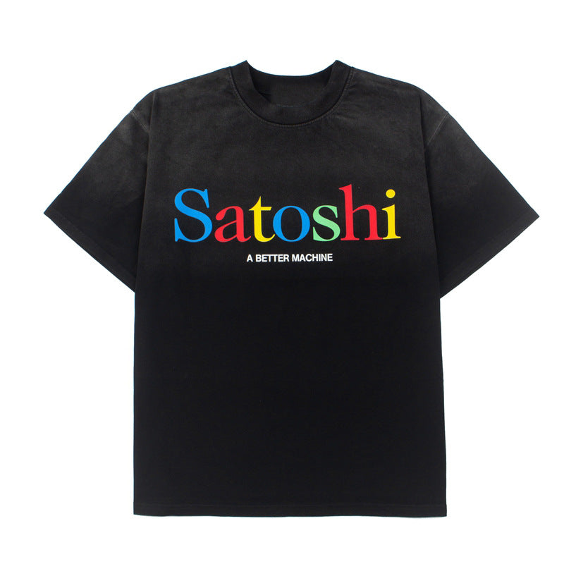 2026 American High Street New Style Short-Sleeve Colorful T-shirt