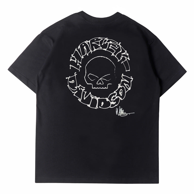 2026  American High Street New Short-Sleeve Motorcycle T-shirt