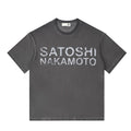 2026 American High Street Retro Letter Print T-shirt