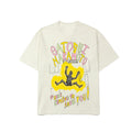 2026 American High Street New Washed Distressed White T-shirt