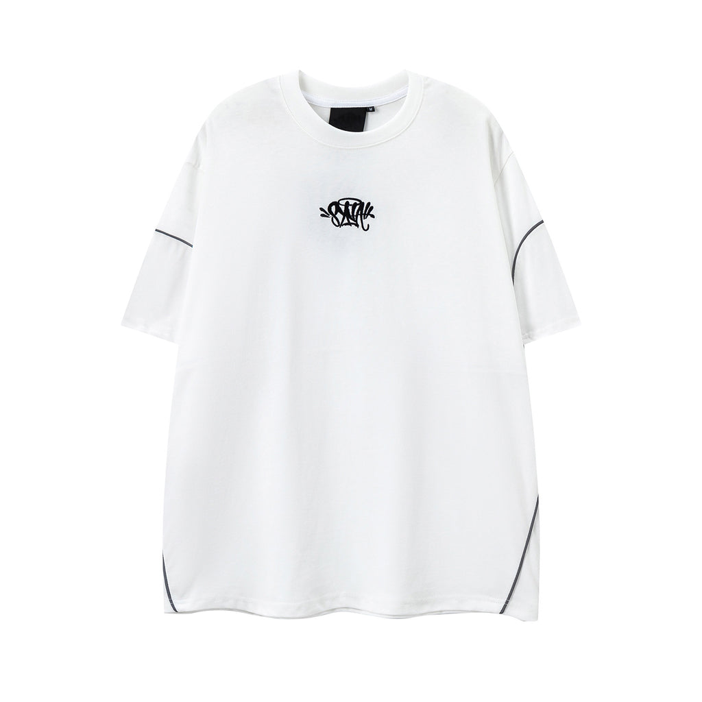 2026  American Style New Short-Sleeve Embroidered Letter T-shirt