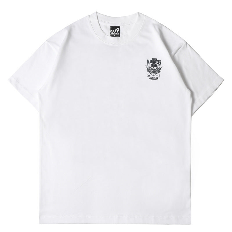 2026 American high street style new short-sleeved motorcycle T-shirt