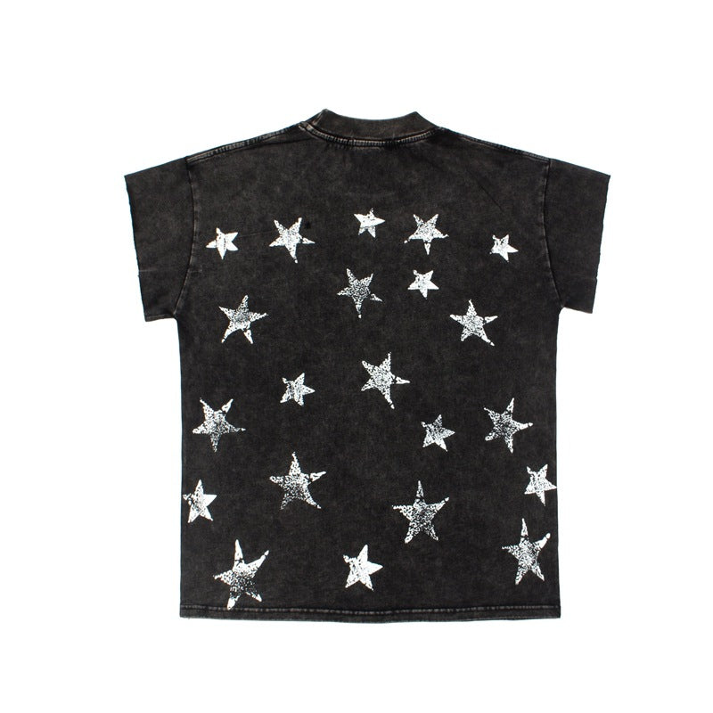 2026 American High Street Short-sleeved Rock Street Retro T-shirt