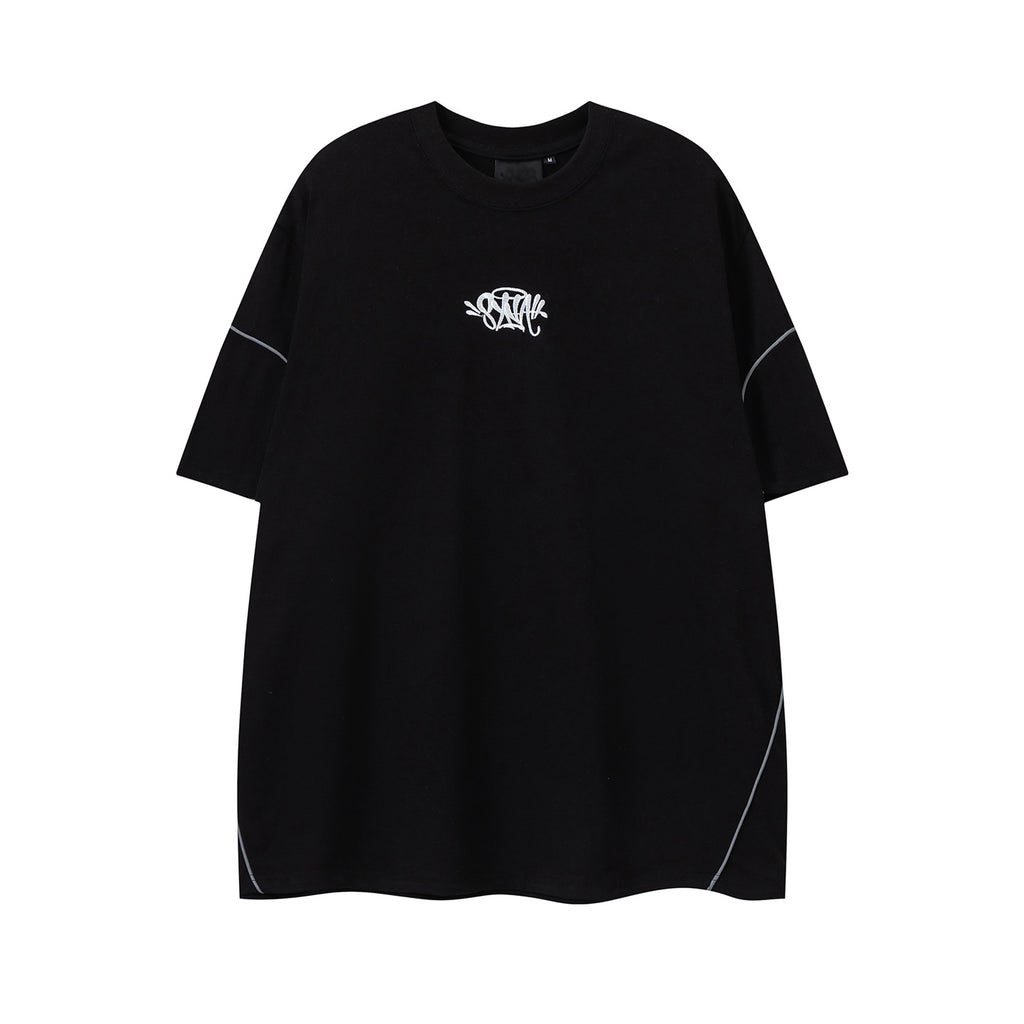 2026  American Style New Short-Sleeve Embroidered Letter T-shirt