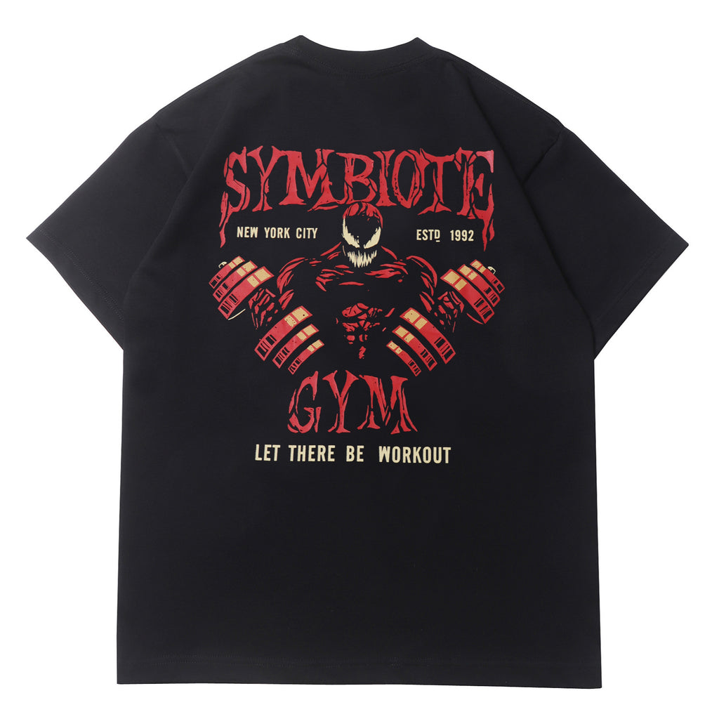 2026 American High Street New Short-sleeved Weightlifting T-shirt