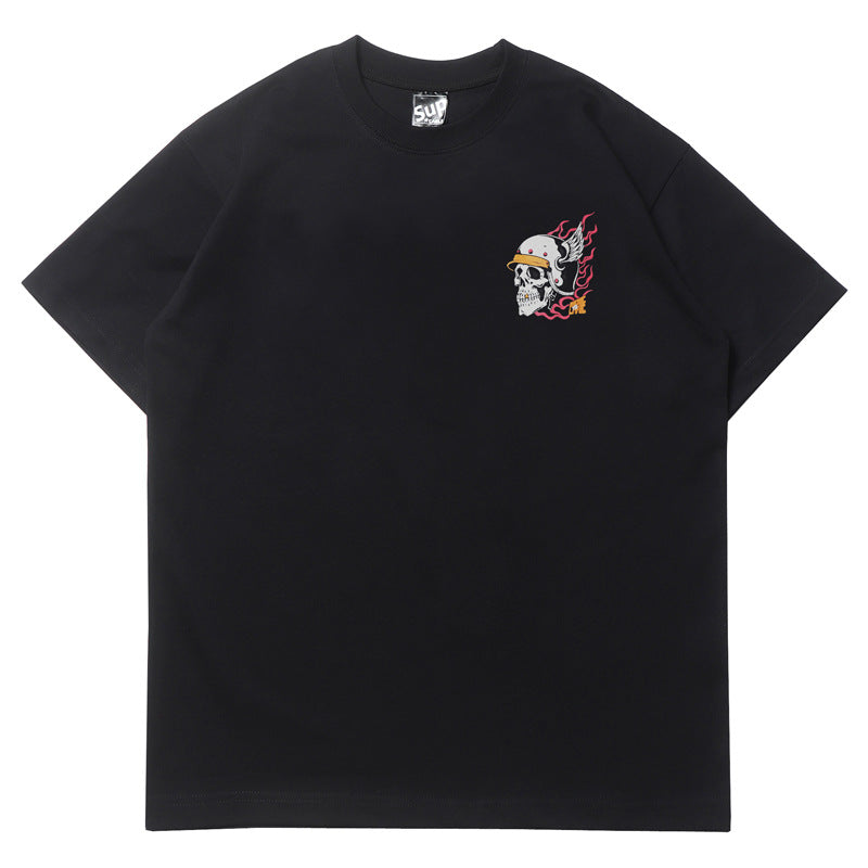 2026 American high street style new short-sleeved motorcycle T-shirt