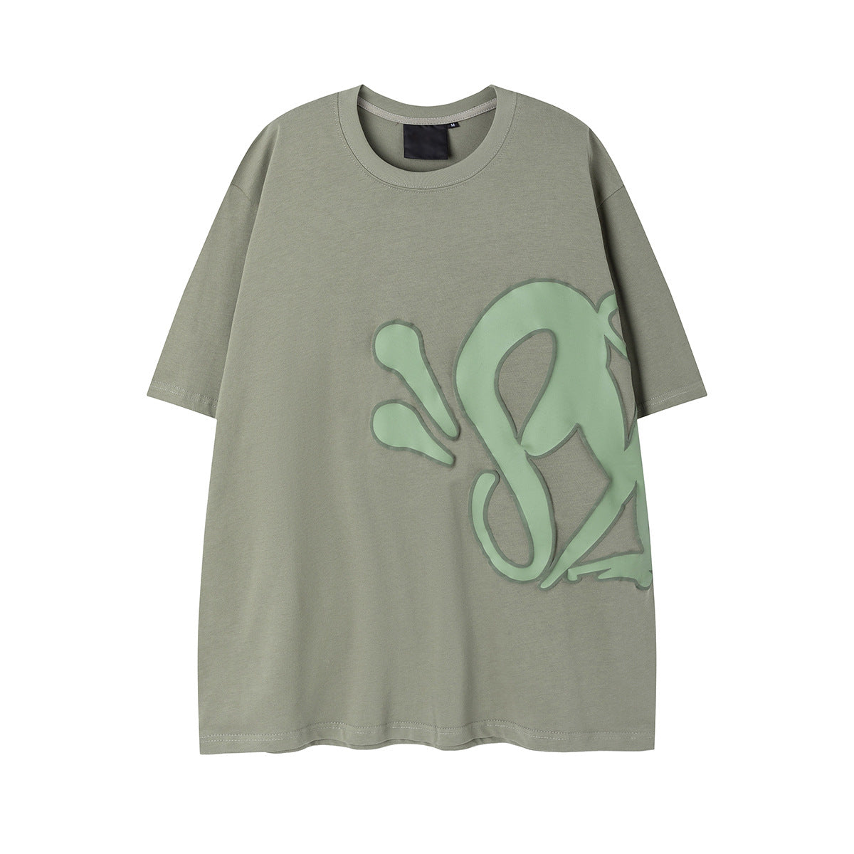 2026 American High Street Style Short-Sleeve Letter T-shirt