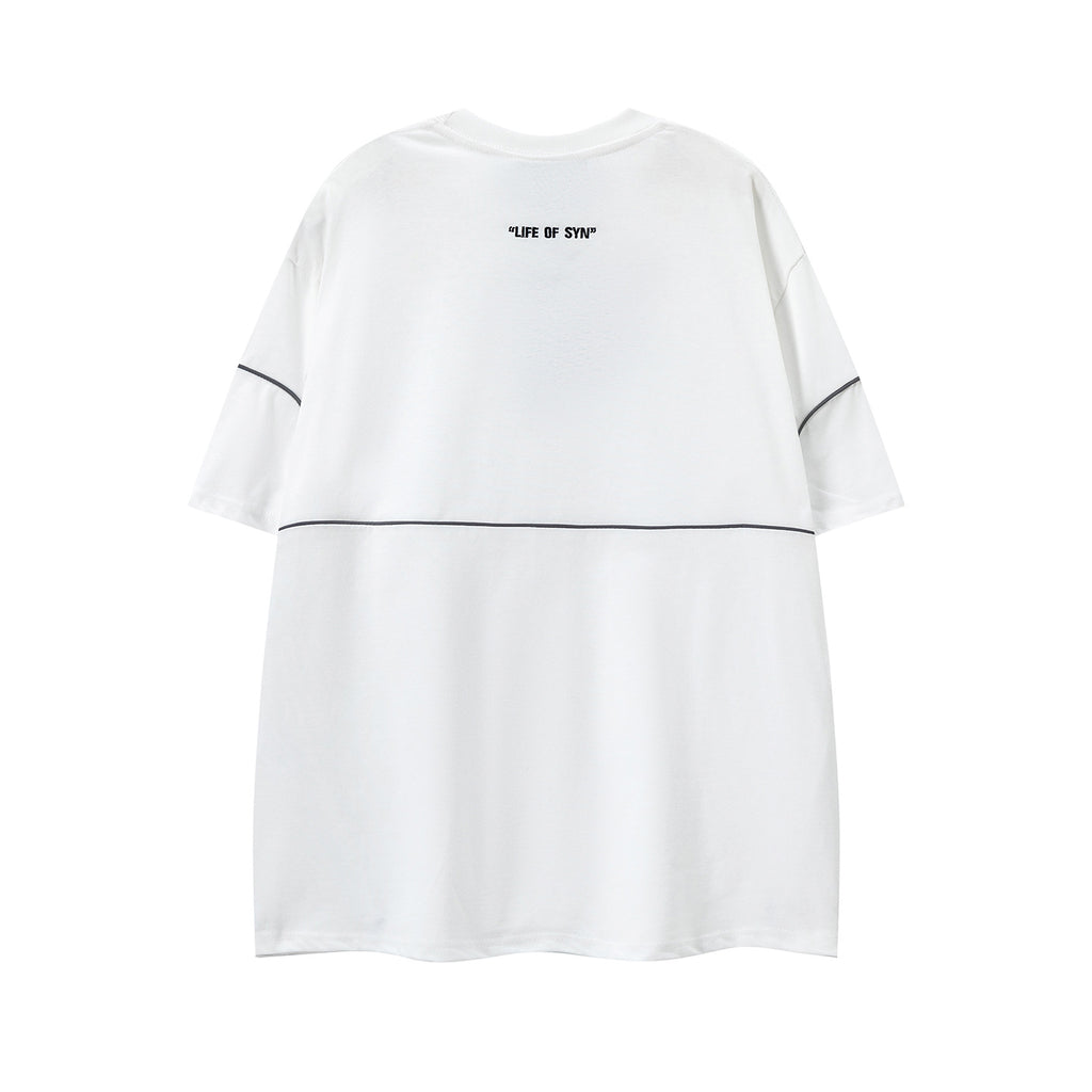 2026  American Style New Short-Sleeve Embroidered Letter T-shirt