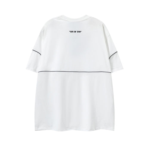 2026  American Style New Short-Sleeve Embroidered Letter T-shirt