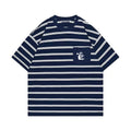 2026 American High Street Hell Retro Ins Simple Striped T-shirt