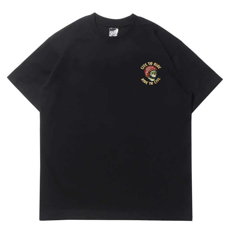 2026 American High Street New Short-Sleeve Motorcycle T-shirt