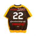 2026 American High Street New Style Short-sleeved Brown T-shirt